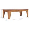 vidaXL Soffbord 120x60x40 cm massiv teak
