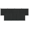 vidaXL St&auml;ngselpanel 7 pcs WPC och aluminium Svart