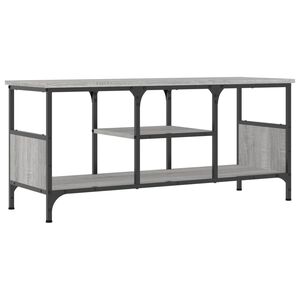 vidaXL Tv-b&auml;nk gr&aring; sonoma 100x35x45 cm konstruerat tr&auml; & j&auml;rn