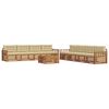 vidaXL Utomhussoffset 9 st Naturlig och Beige