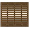 vidaXL V&auml;ggmonterad huvudgavel honungsbrun 126x3x91,5 cm massiv furu