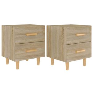 vidaXL S&auml;ngbord 2 st sonoma-ek 40x35x47,5 cm
