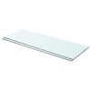 vidaXL Hyllplan 2 st glas genomskinlig 70x25 cm