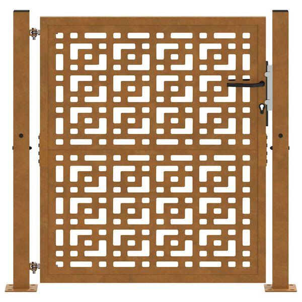 vidaXL Tr&auml;dg&aring;rdsgrind 100x100 cm v&auml;derbest&auml;ndig st&aring;lkorsdesign