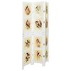vidaXL Romdivider Panel Vit 106 x 165 cm MDF