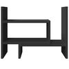 vidaXL Skrivbordshyllor svart 38,5x17x39 cm konstruerat trä