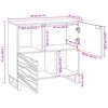 vidaXL Sideboard Brun 80 x 33 x 75 cm massivt mangotr&auml;