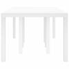 vidaXL Trädgårdsmiddag Bord Vit 250 x 100 x 73 cm konstrotting