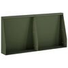 vidaXL St&ouml;dv&auml;gg 2 st 40 x 12 x 40 cm St&aring;l Olivgr&ouml;n