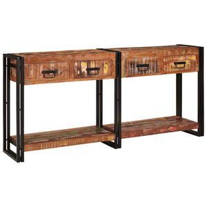 vidaXL Konsolbord 2 st Flerf&auml;rgsdesign 161 x 33 x 75 cm