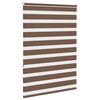 vidaXL Rullgardin zebra brun 105x150 cm tyg bredd 100,9 cm polyester