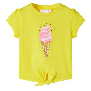 T-shirt f&ouml;r barn gul 104
