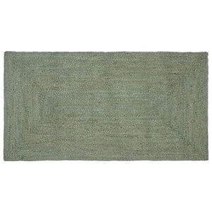 vidaXL Omr&aring;desmattor Rektangul&auml;r Olivgr&ouml;n 100 x 200 cm Jute