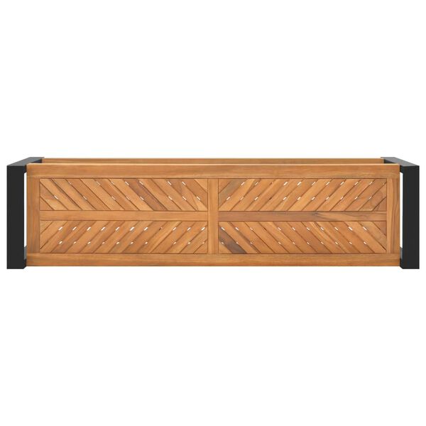 vidaXL B&auml;nk 120 cm massiv teak