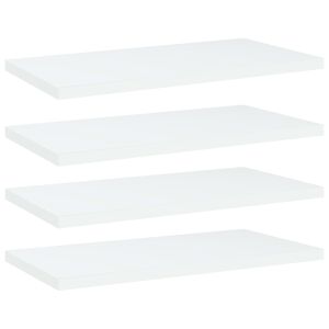 vidaXL Hyllplan 4 st vit 40x20x1,5 cm konstruerat tr&auml;