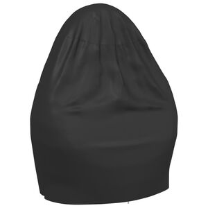 vidaXL F&aring;t&ouml;ljskydd svart &Oslash;146x210 cm 420D oxford