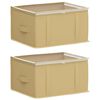 vidaXL F&ouml;rvaringsl&aring;da med transparent toppf&ouml;nster 2 st Non-woven tyg