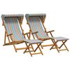 vidaXL Deck Chair 4 pcs 3 Position Massiv Eukalyptus Tr&auml;