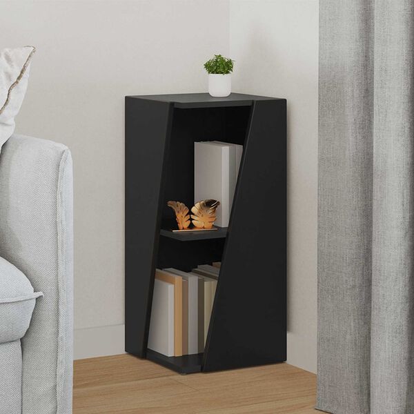 vidaXL Sidobrett Svart 33 x 32 x 70,5 cm Konstruerat tr&auml;