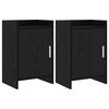 vidaXL S&auml;ngbord 2 pcs Svart ek 40 x 30 x 60 cm Konstruerat tr&auml;