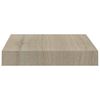 vidaXL Svävande vägghyllor 2 st ek 23x23,5x3,8 cm MDF