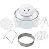 vidaXL Konvektionsugn halogen med expansionsring 1400 W 17 L