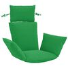 vidaXL Adirondack Kudde PUTTEN 100% Polyester Gr&ouml;n 60 x 145 x 10 cm