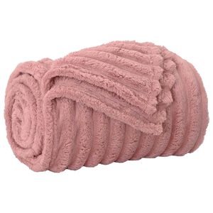 vidaXL Kastfilt Rosa 150 x 130 cm Fleece