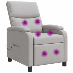 vidaXL Massagef&aring;t&ouml;lj Moln Gr&aring; Tyg