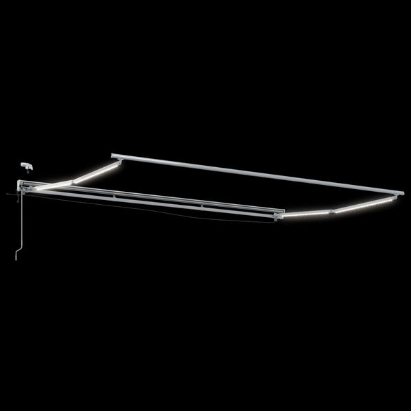 vidaXL Elektrisk Retraktabel Markis Gul och Vit 4,5 &times; 3 m