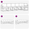 vidaXL Utomhussoffset med kudde 6 pcs Naturlig och Beige