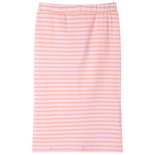 Rak kjol med ränder för barn rosa 128
