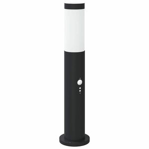 vidaXL Pollare med sensor 50 cm rostfritt st&aring;l IP44