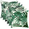 vidaXL Kudd&ouml;verdrag 6 st HEERLEN Bladm&ouml;nster 30 x 30 cm Polyester