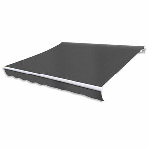 vidaXL Markis manuellt inf&auml;llbar 300 cm antracit