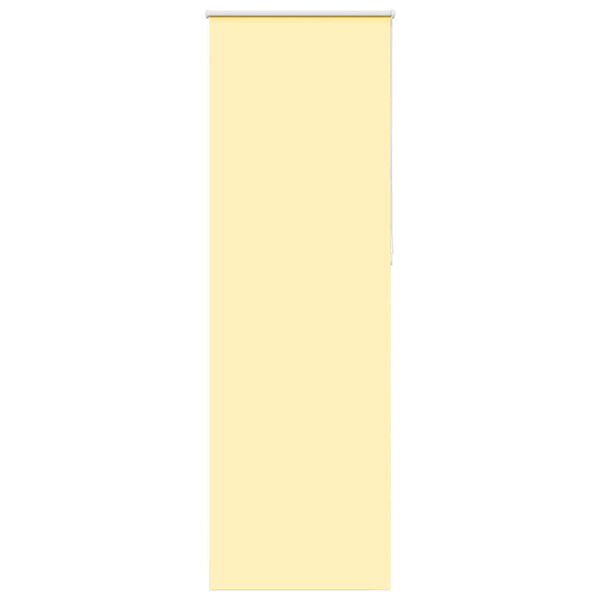 vidaXL Rullgardin m&ouml;rkl&auml;ggningsgul 65x210 cm tyg bredd 60,7 cm