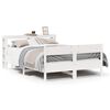 vidaXL S&auml;ngram utan madrass vit 120x200 cm massiv furu
