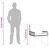 vidaXL Utem&ouml;belset 5 pcs Gr&aring; PE Rattan och tyg och massivt akaciatr&auml;
