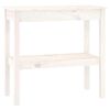 vidaXL Konsolbord vit 80x40x75 cm massiv furu