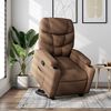 vidaXL Reclinerfåtölj med uppresningshjälp brun tyg