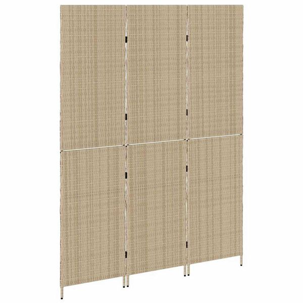 vidaXL Rumsavskiljare Beige 147 x 180 cm konstrotting