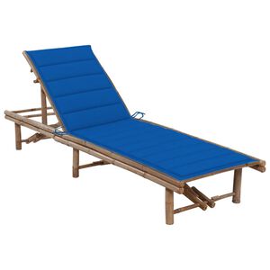 vidaXL Sols&auml;ng med dyna bambu