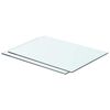 vidaXL Hyllplan 2 st glas genomskinlig 50x30 cm