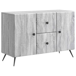vidaXL Sideboard Gr&aring; sonoma-ek 89 x 34,5 x 60 cm Konstruerat tr&auml;