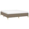 vidaXL Boxspring-s&auml;ngram taupe 180x200 cm tyg