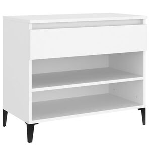 vidaXL Skosk&aring;p vit 70x36x60 cm konstruerat tr&auml;