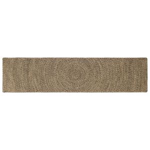 vidaXL Omr&aring;desmatta Naturlig och svart 60 x 250 cm Jute