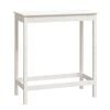 vidaXL Barbord vit 100x50x110 cm massiv furu
