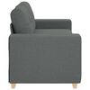 vidaXL Loveseat soffa m&ouml;rkgr&aring; 140 cm tyg