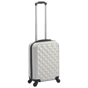 vidaXL H&aring;rd resv&auml;ska blank silver ABS